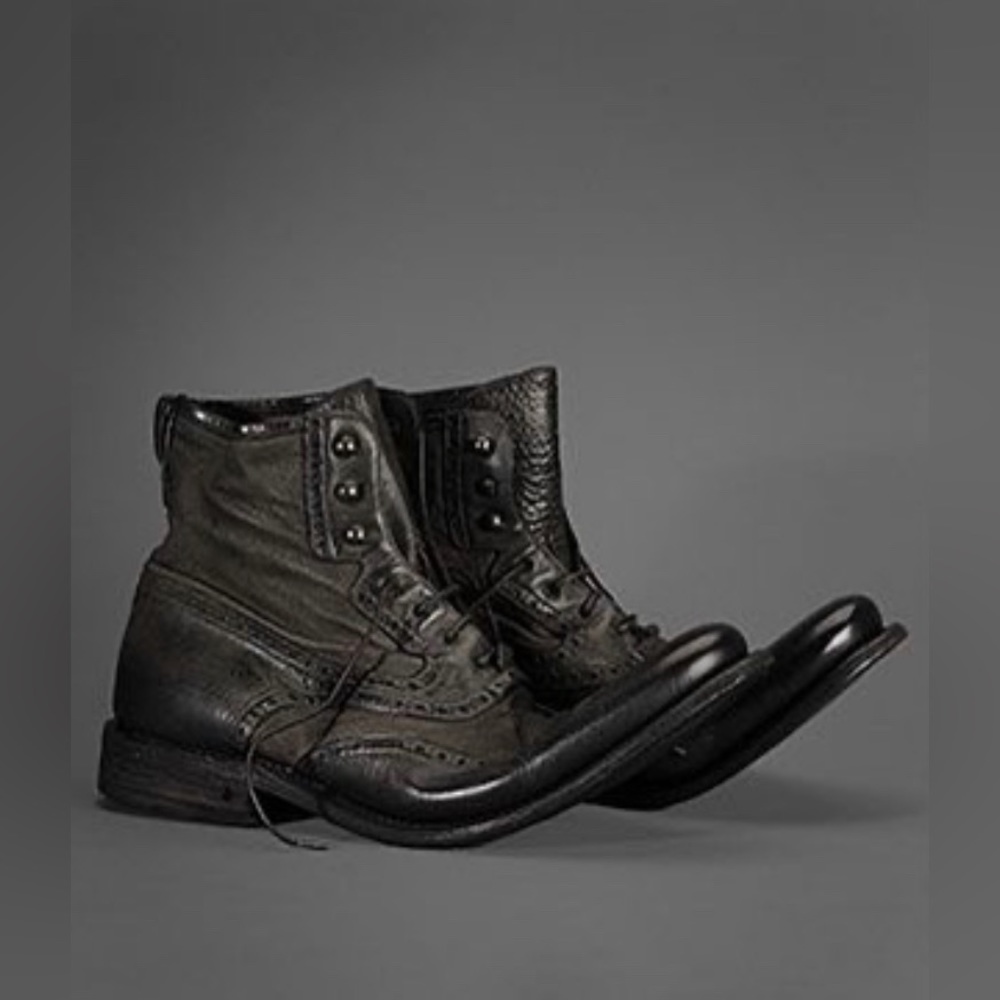 John Varvatos Limited Edition Lace-Up Bowery Spectator Boot.Size 9.5 EU 42.5